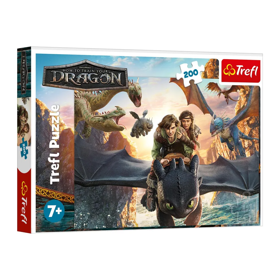 trefl-red-dragons-krokmou-puzzle-200-pi-ces-7-ans image 1