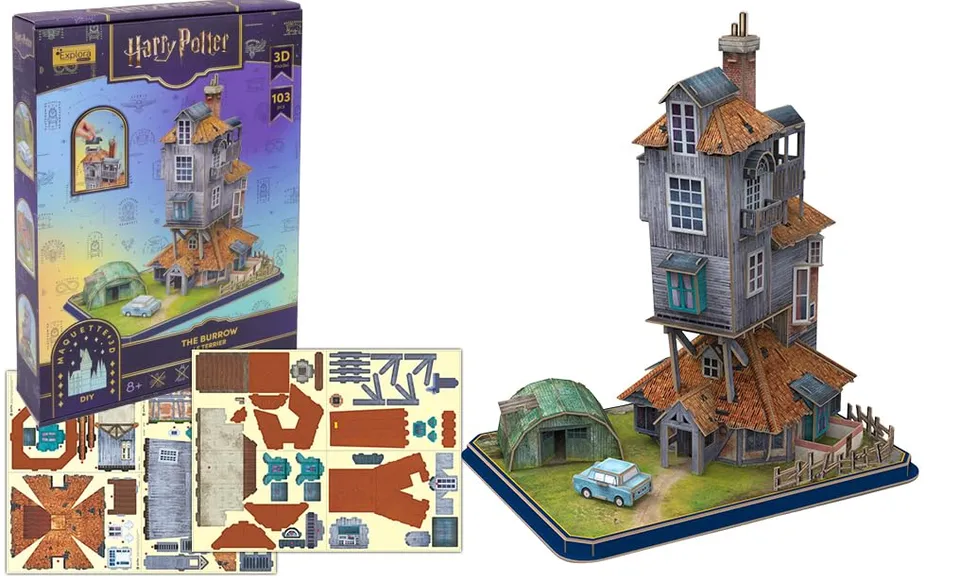 explora-maquettes-3d-harry-potter-le-terrier-puzzle-103-pi-ces image 1