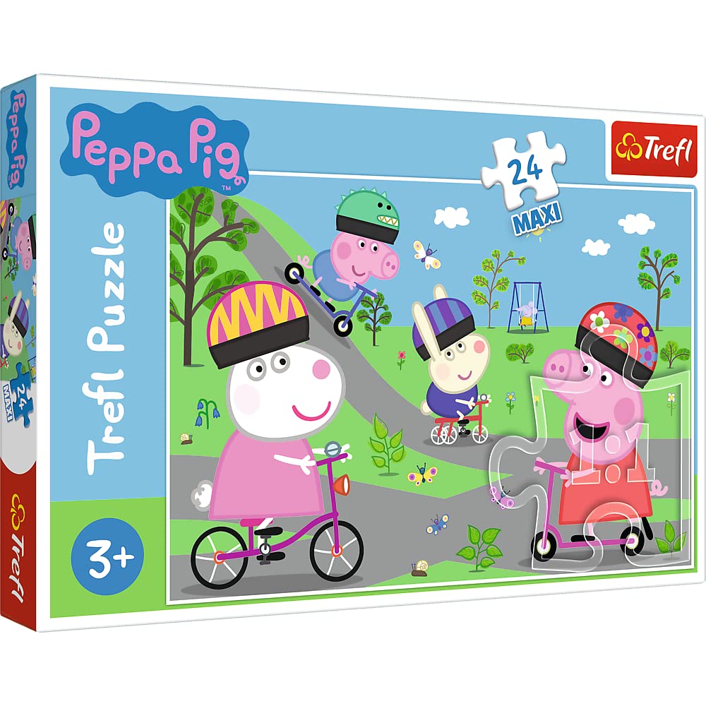 trefl-red-peppa-pig-jour-actif-puzzle-24-maxi-pi-ces-3-ans image 1
