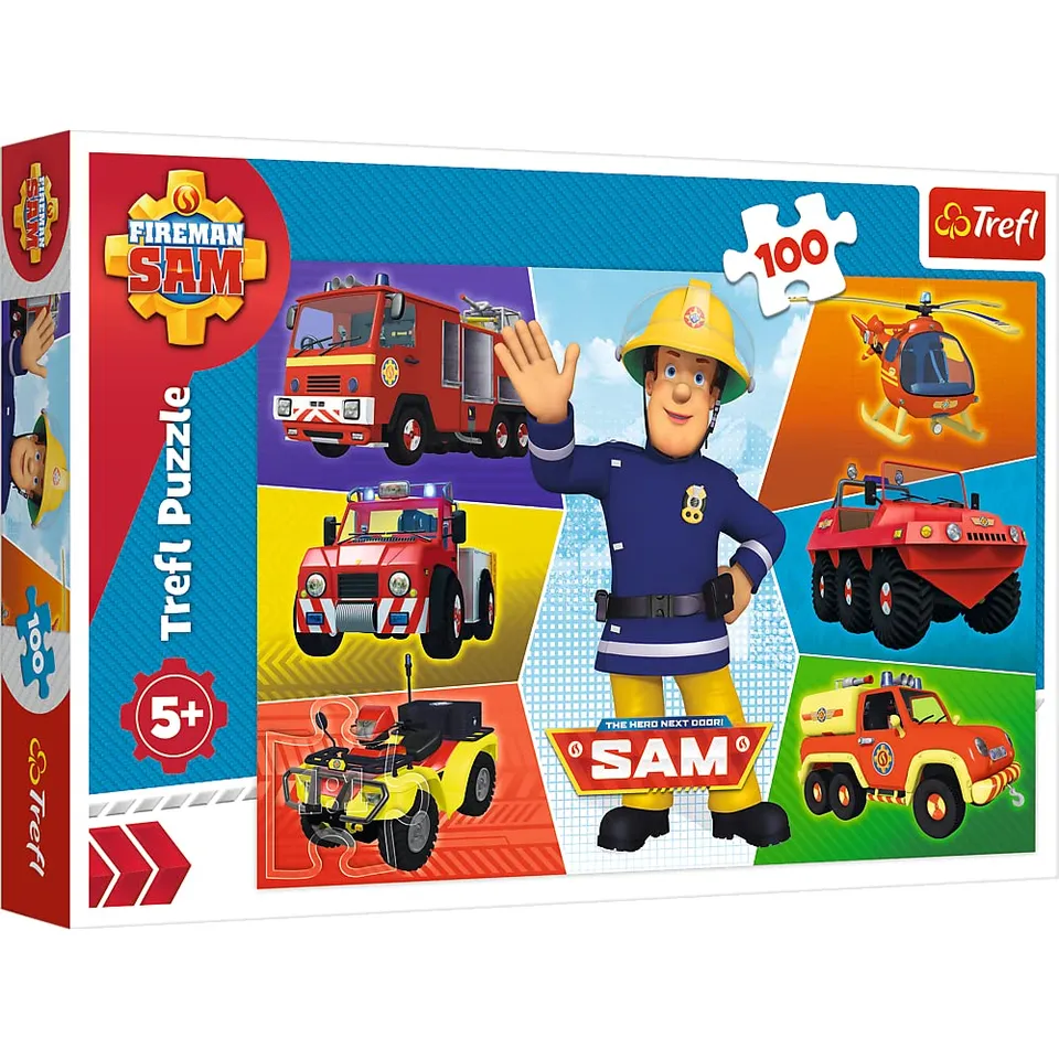 trefl-red-sam-le-pompier-puzzle-100-pi-ces-enfant-5-ans image 1