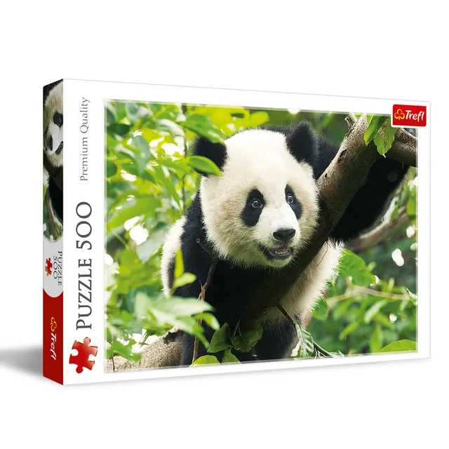 trefl-red-58101-panda-puzzle-500-pi-ces-48-x-34-cm image 1