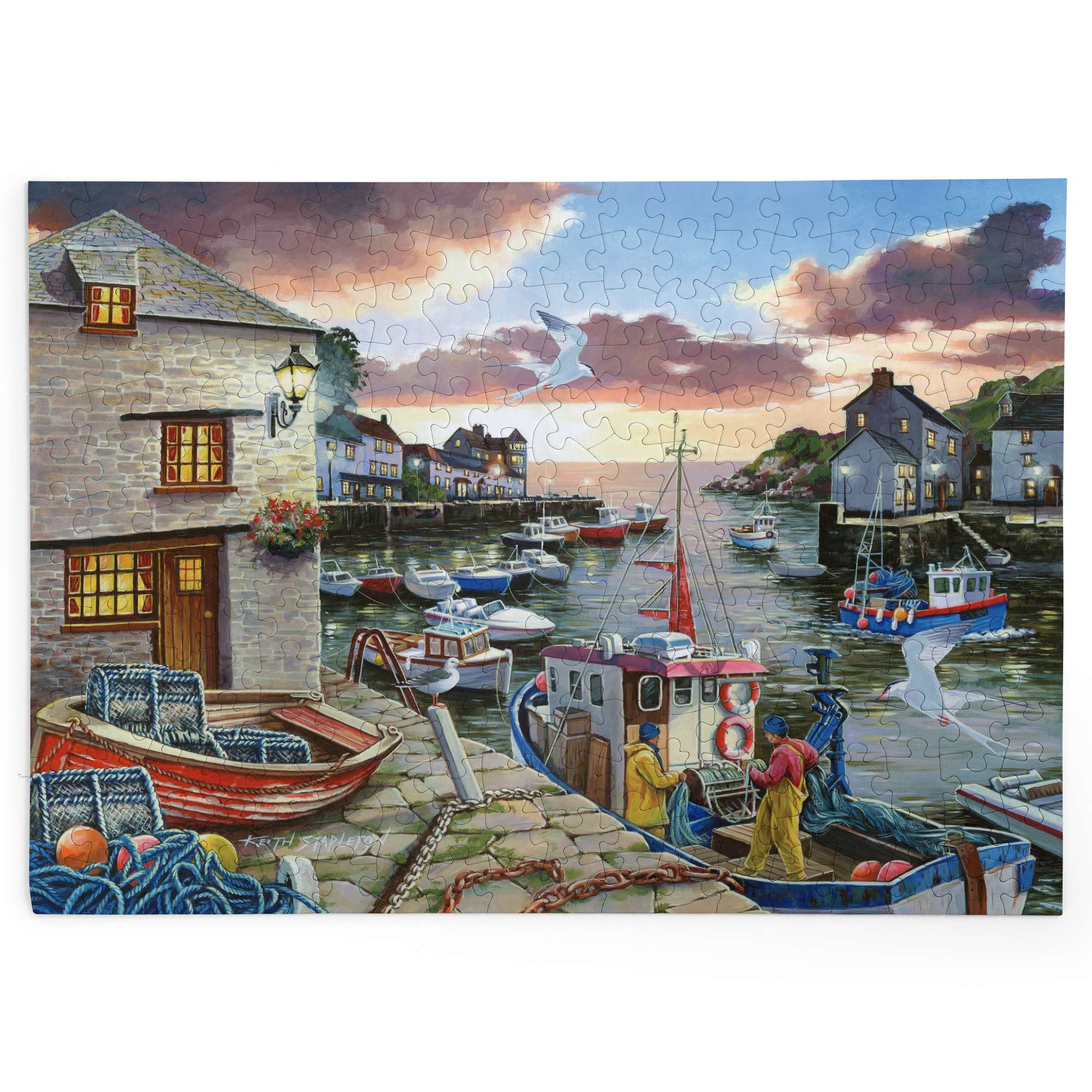 house-of-puzzles-harbour-lights-puzzle-250-pi-ces-port-nuit image 2