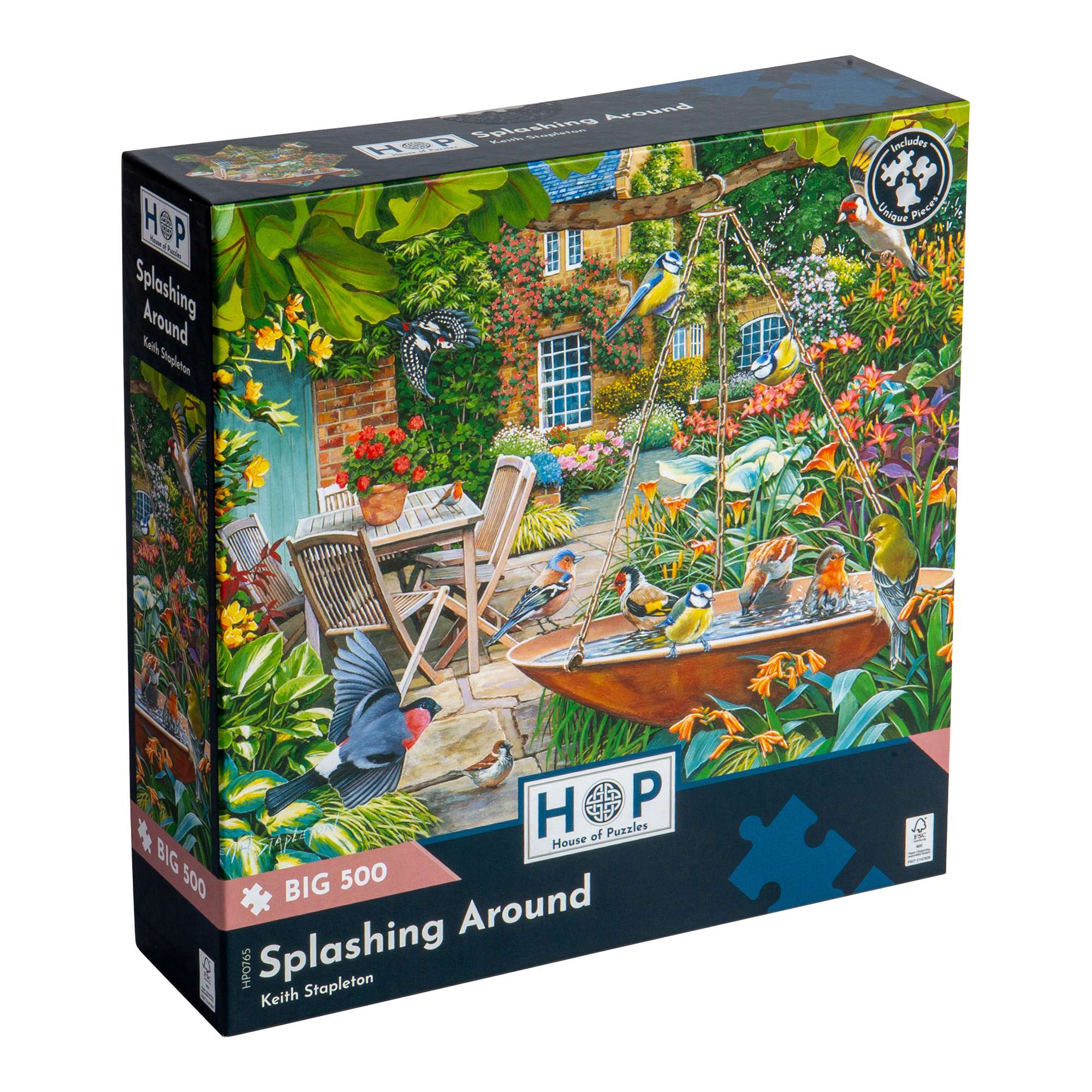 house-of-puzzles-splashing-around-puzzle-big-500-pi-ces-oiseaux image 1