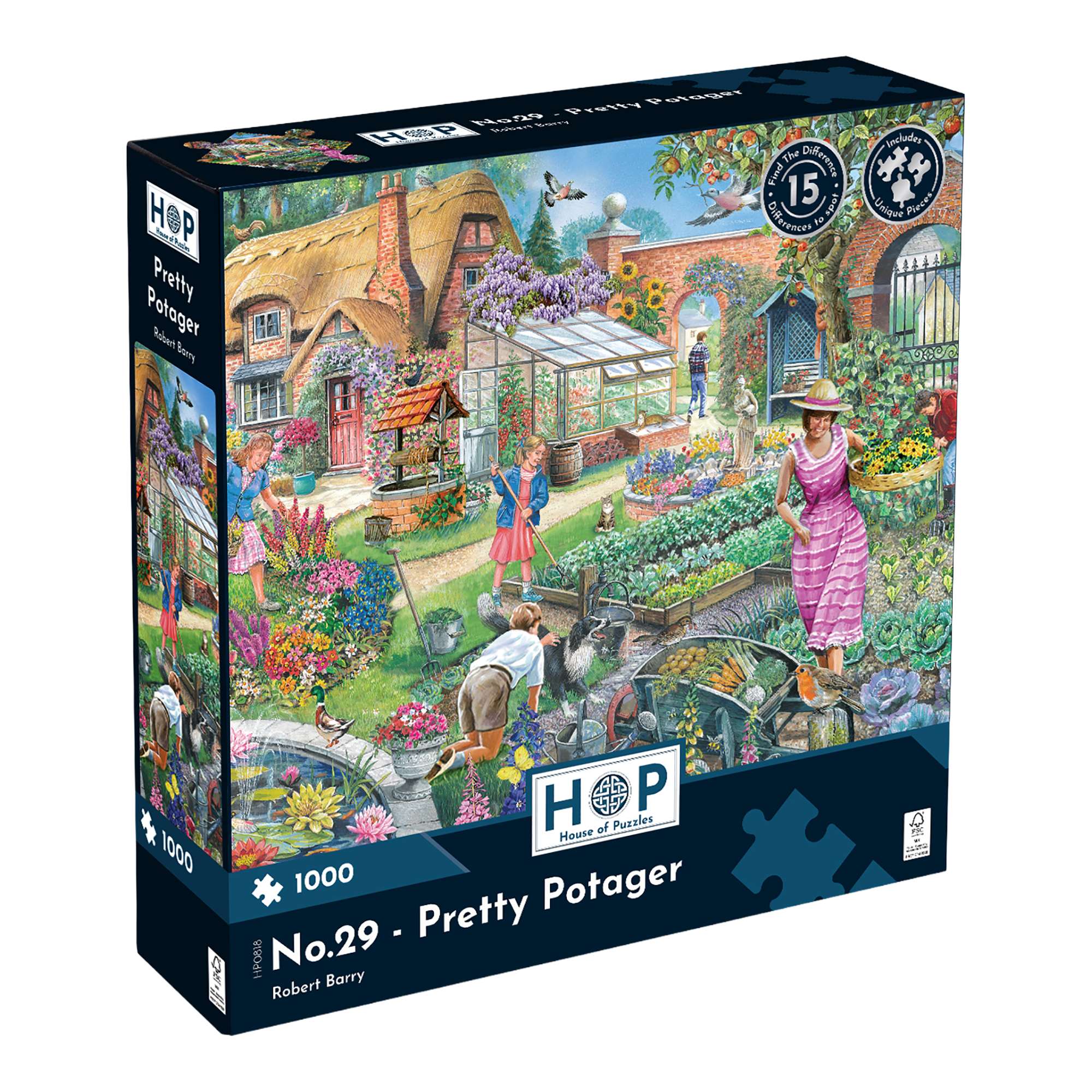 house-of-puzzles-no-29-puzzle-pretty-potager-1000-pi-ces-jardin image 1