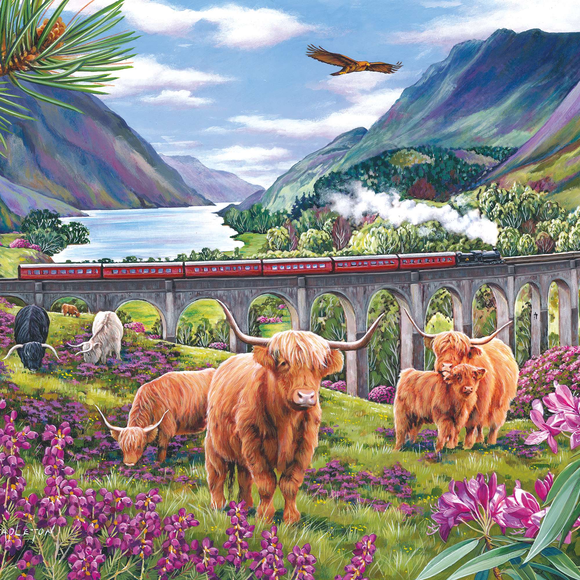 house-of-puzzles-glenfinnan-puzzle-mini-150-tube image 3