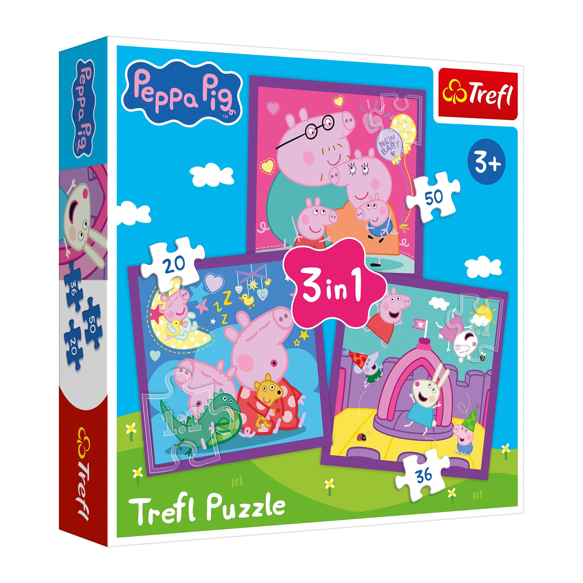 trefl-red-peppa-pig-habitudes-puzzle-3-en-1-d-s-3-ans image 1