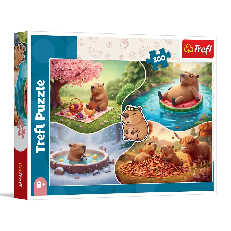 trefl-red-capybaras-quatre-saisons-puzzle-300-pi-ces-8-ans image 1
