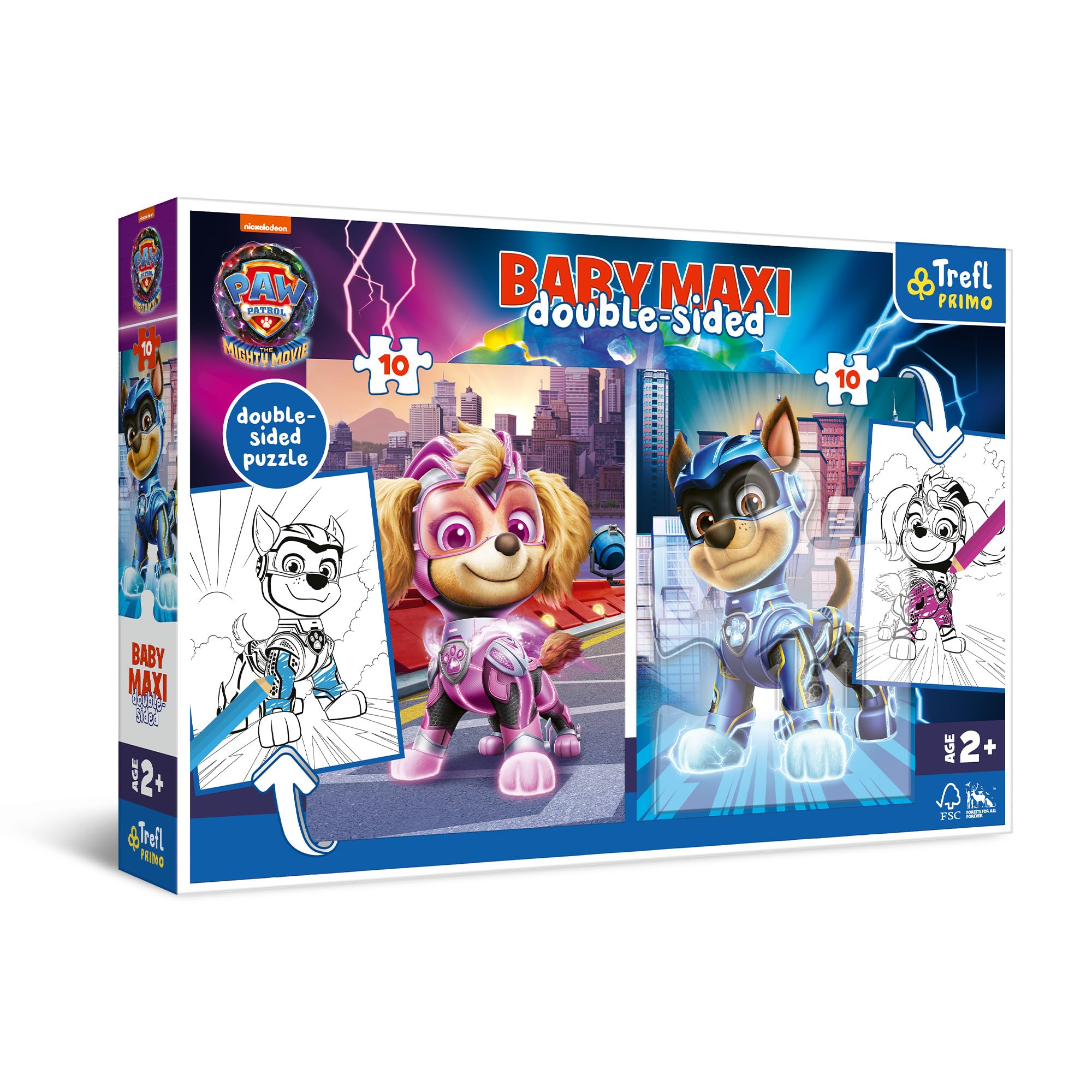 trefl-baby-primo-puzzle-2x10-pi-ces-pat-patrouille-chase-skye image 1