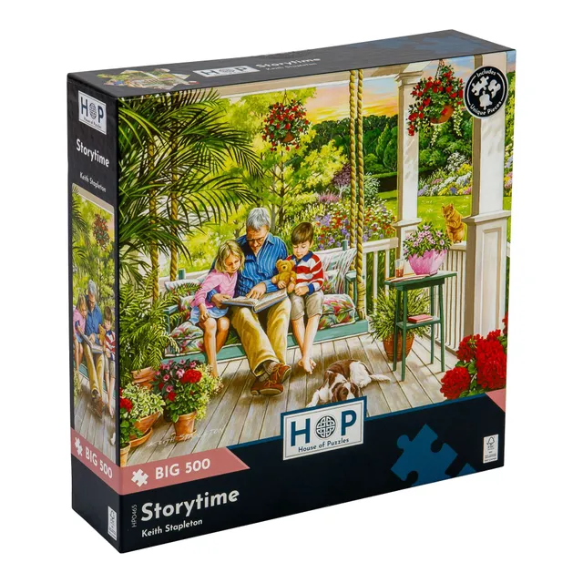 house-of-puzzles-storytime-big-500-puzzle-500-pi-ces-jardin image 1