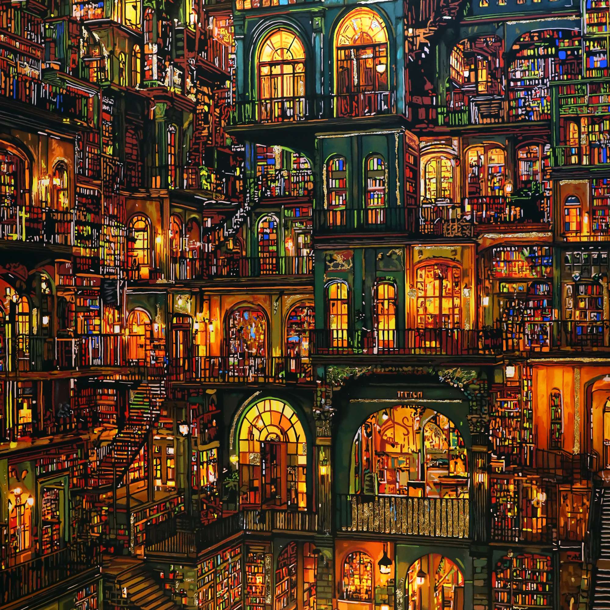 house-of-puzzles-untold-stories-puzzle-1000-pi-ces-biblioth-que image 3