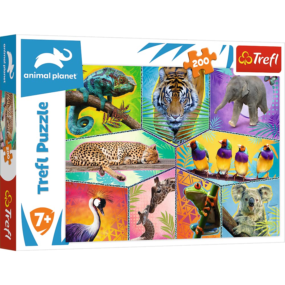 trefl-red-dans-un-monde-exotique-puzzle-200-pi-ces-7-ans-48x34-cm image 1