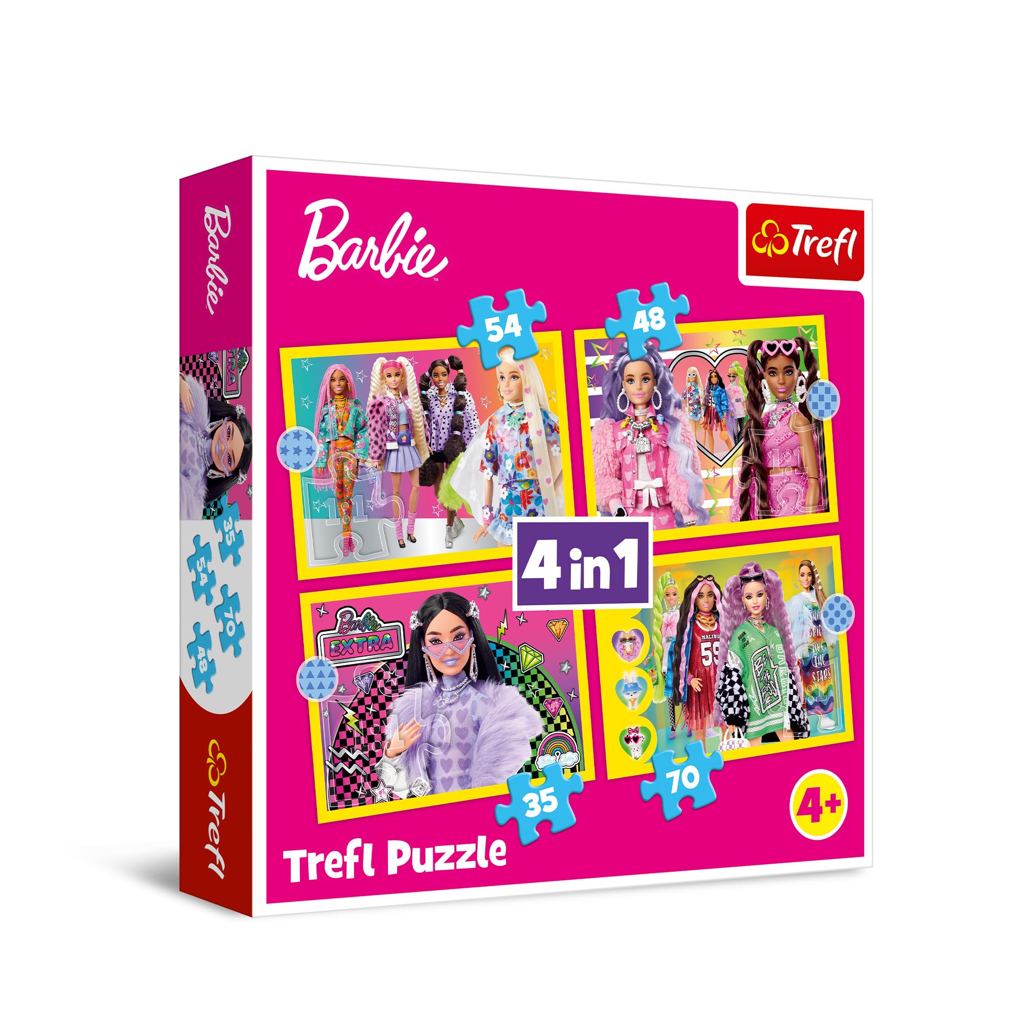 trefl-red-barbie-puzzle-4-en-1-35-70-pi-ces-d-s-4-ans image 1