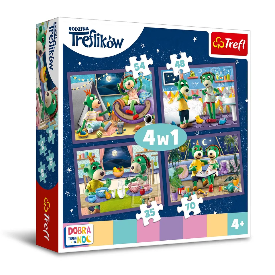 trefl-red-34370-puzzle-4-en-1-multicolore-enfant image 1