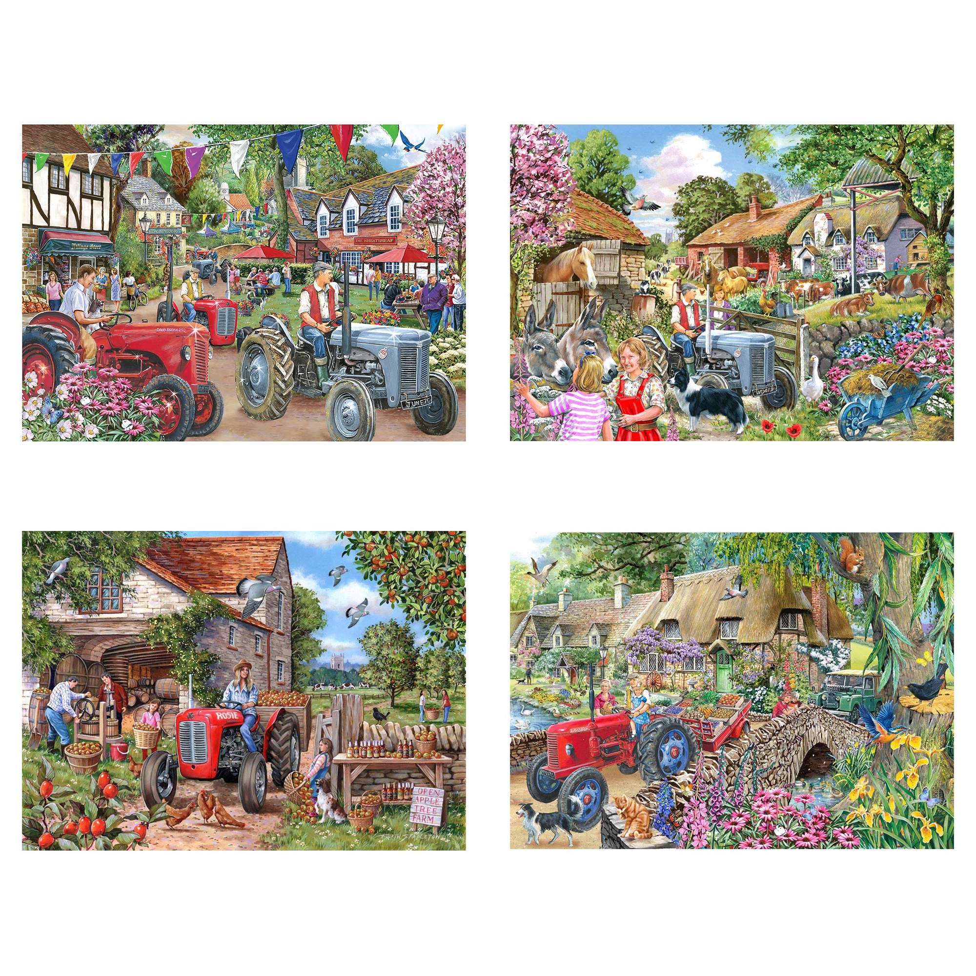 house-of-puzzles-farmer-s-friends-puzzle-4x250-ferme-tracteur image 2