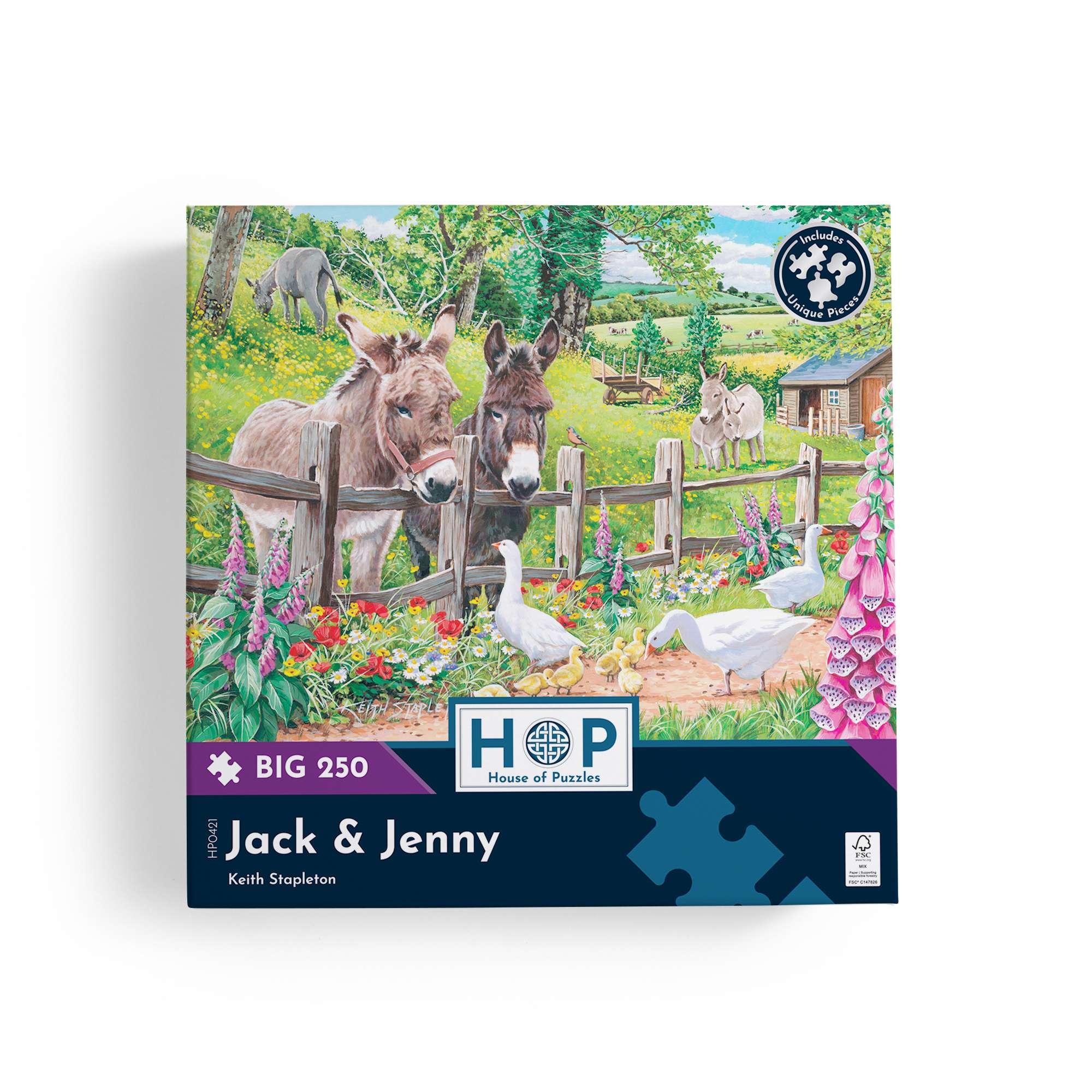 house-of-puzzles-jack-jenny-puzzle-250-pi-ces-ferme-34x48-cm image 4