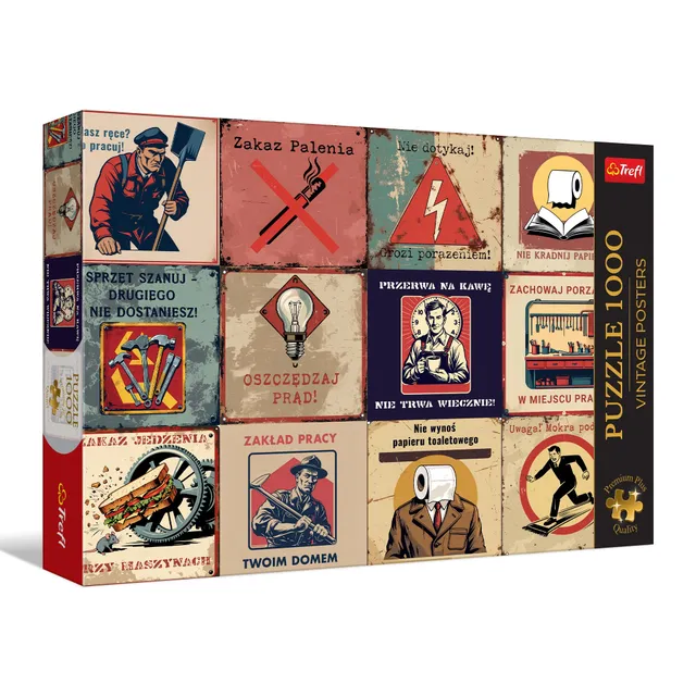 trefl-premium-plus-posters-r-tro-1000-pi-ces-puzzle-adulte image 1