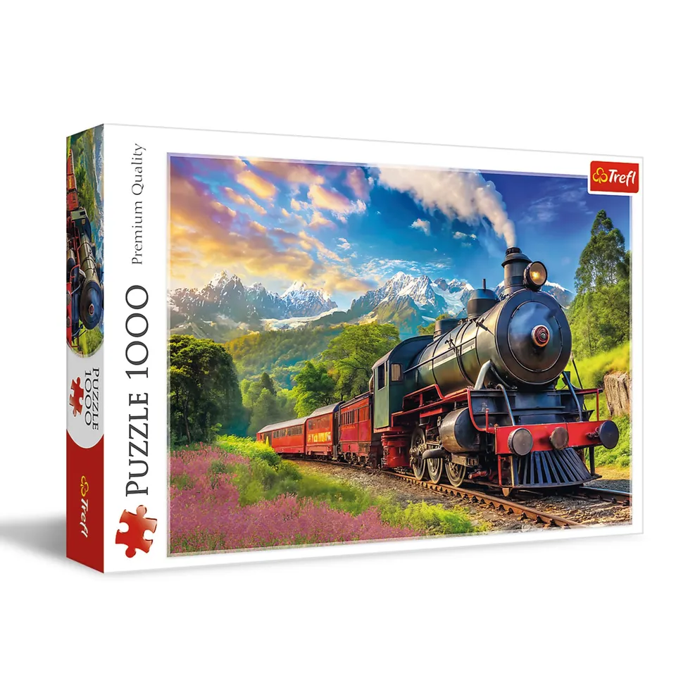 trefl-red-voyage-en-train-10929-puzzle-1000-pi-ces-train-vapeur image 1