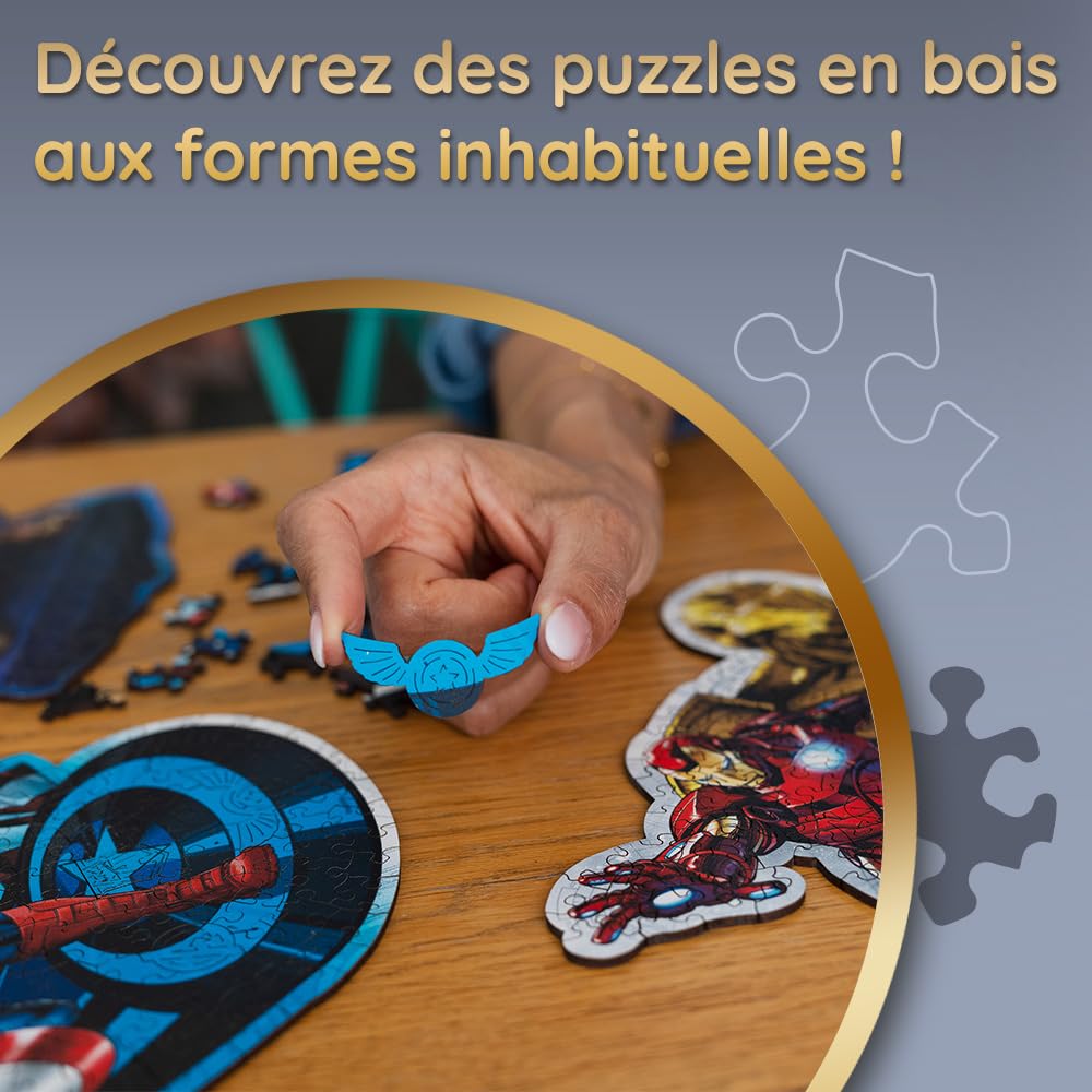 trefl-wood-craft-marvel-puzzle-bois-160-pi-ces-iron-man image 3
