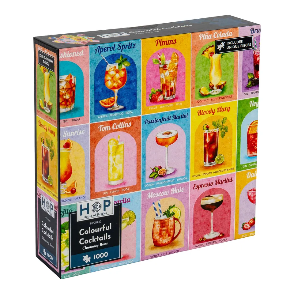 house-of-puzzles-colourful-cocktails-puzzle-1000-pi-ces-cocktails image 1