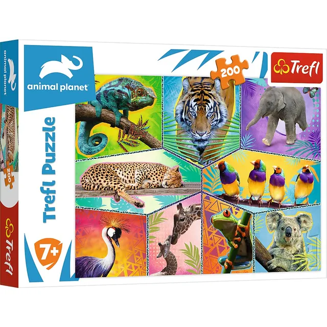 trefl-red-dans-un-monde-exotique-puzzle-200-pi-ces-7-ans-48x34-cm image 1